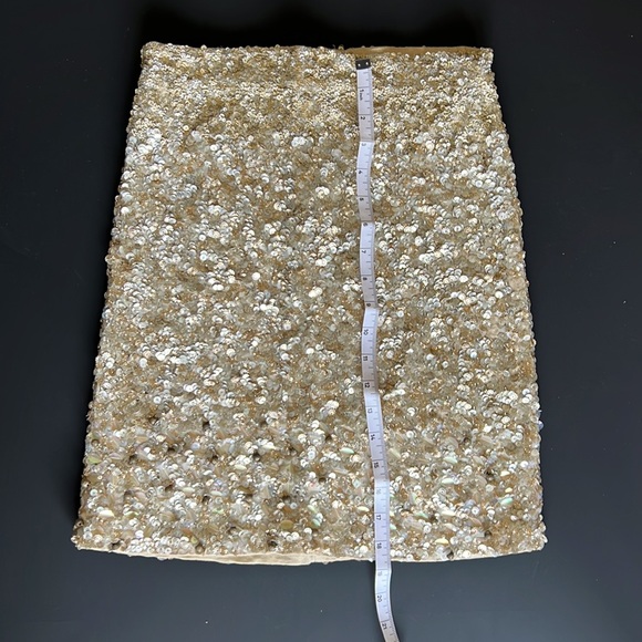 All Saints Of Spitalfields| gold embellished skirt US6 - Picture 9 of 11